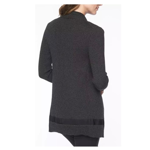 Athleta | Merino Wool Thermolite Sentinel Zip Front Sweater Coat Black | XS - Picture 7 of 16